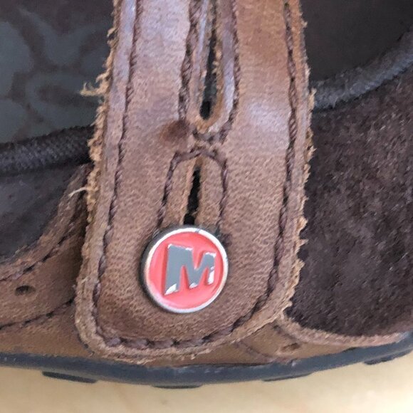 MERRELL Plaza Bandeau Leather Mary Jane Loafer Women's size 8 Brown & Tan - Picture 10 of 13